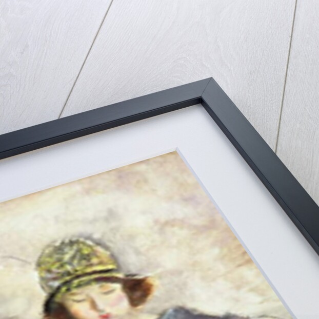 Girl in Blue Reading on a Sofa, 1926-27 by Jules Pascin