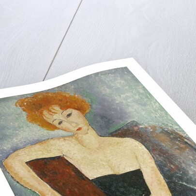 Redheaded Girl in Evening Dress, 1918 by Amedeo Modigliani