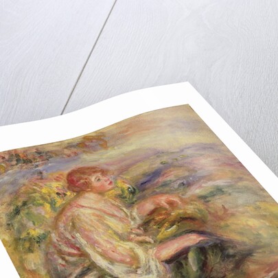 Woman on a Hillside, c.1916-18 by Pierre Auguste Renoir