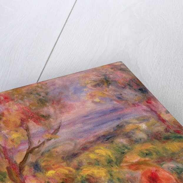 Girl and Two Trees in a Landscape, 1917 by Pierre Auguste Renoir