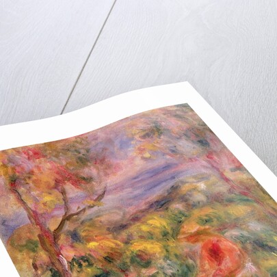 Girl and Two Trees in a Landscape, 1917 by Pierre Auguste Renoir