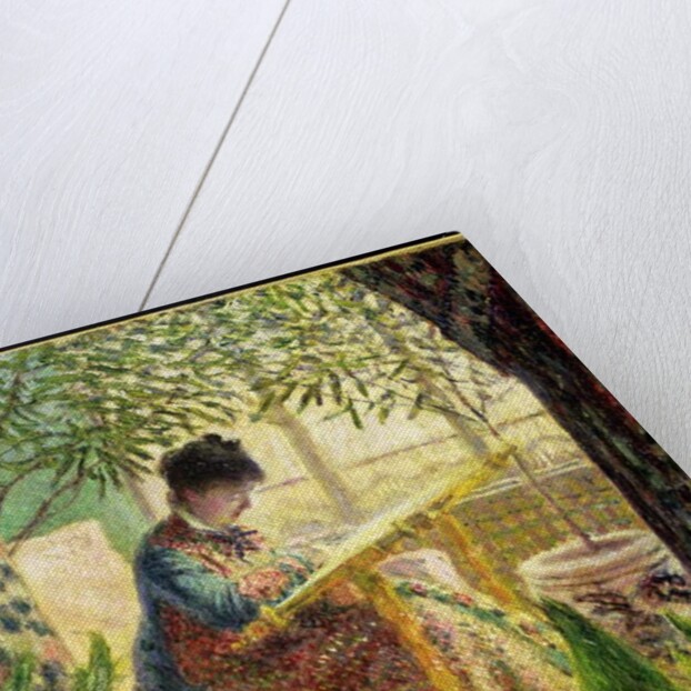 Madame Monet Embroidering 1875 by Claude Monet