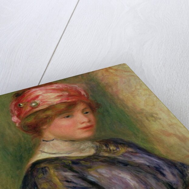 Girl with a Pink Hat, 1911 by Pierre Auguste Renoir