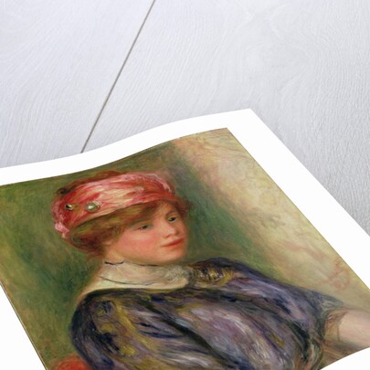 Girl with a Pink Hat, 1911 by Pierre Auguste Renoir