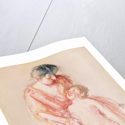 Woman with a Nude Boy at her Side by Mary Stevenson Cassatt