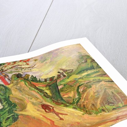 Hill with a Man on the Road by Chaim Soutine