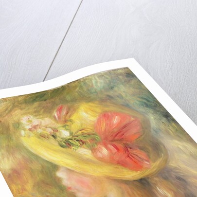 Head of a Girl with a Hat, 1893 by Pierre Auguste Renoir