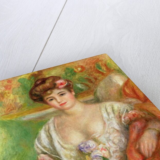 Misia Sert with a Lap Dog, c.1906 by Pierre Auguste Renoir
