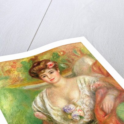 Misia Sert with a Lap Dog, c.1906 by Pierre Auguste Renoir