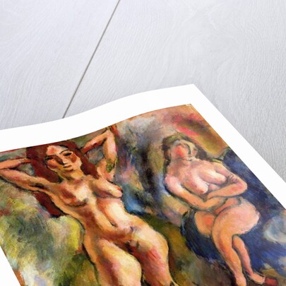 Two Nudes: One Standing, One Sitting, 1913 by Jules Pascin