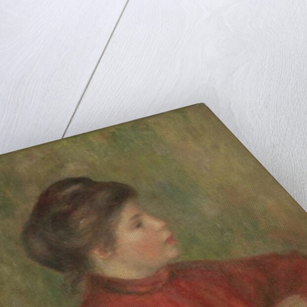 Woman Leaning Hands on Chair, 1891 by Pierre Auguste Renoir