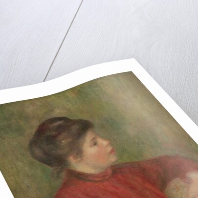 Woman Leaning Hands on Chair, 1891 by Pierre Auguste Renoir