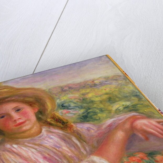 Girl on a Balcony at Cagnes, 1911 by Pierre Auguste Renoir