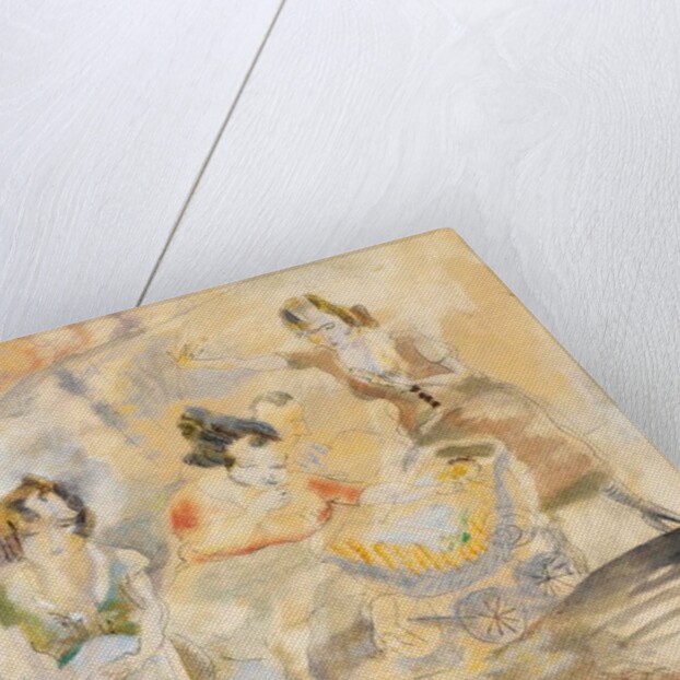 Woman with Baby Carriage, New York, 1919 by Jules Pascin