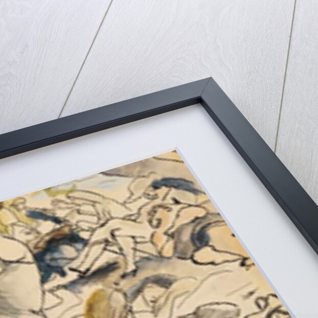 Figures on Beach, Coney Island, 1917 by Jules Pascin