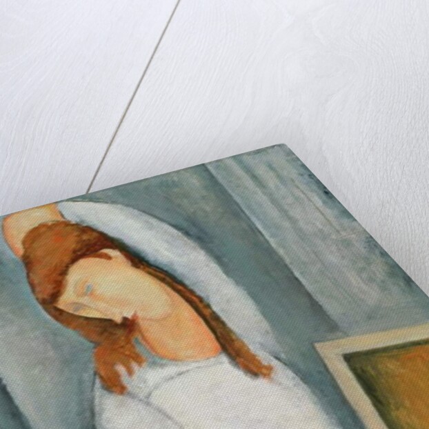 Portrait of Jeanne Hebuterne with her Left Arm Behind her Head by Amedeo Modigliani