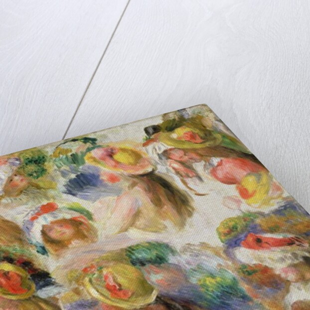 Study of Girls Wearing Hats by Pierre Auguste Renoir