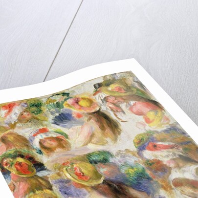 Study of Girls Wearing Hats by Pierre Auguste Renoir