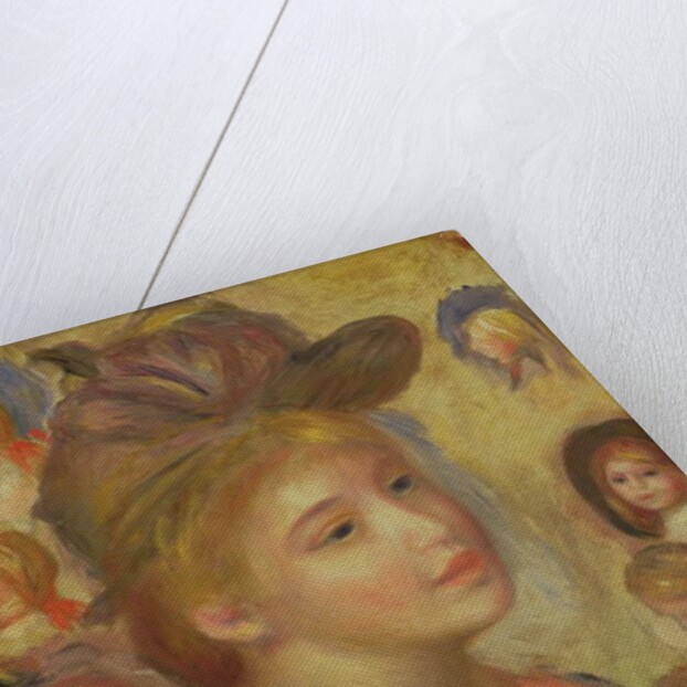 Studies of Girls' Heads, 1893 by Pierre Auguste Renoir