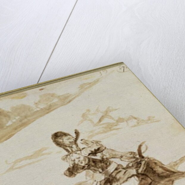 Dogs Attacking a Man on a Mule by Francisco Jose de Goya y Lucientes