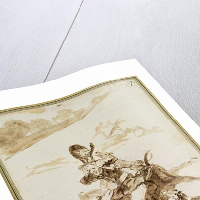 Dogs Attacking a Man on a Mule by Francisco Jose de Goya y Lucientes