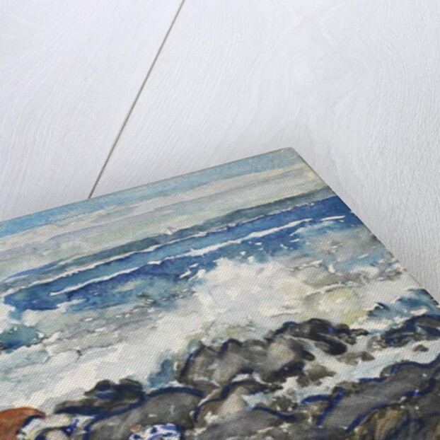 Rocks and Waves and Figures by Maurice Brazil Prendergast