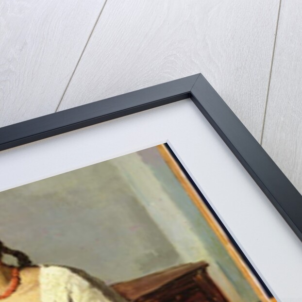 Seated Woman in Brown Skirt by Jean Baptiste Camille Corot