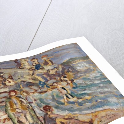 Beach Scene and Hill by Maurice Brazil Prendergast