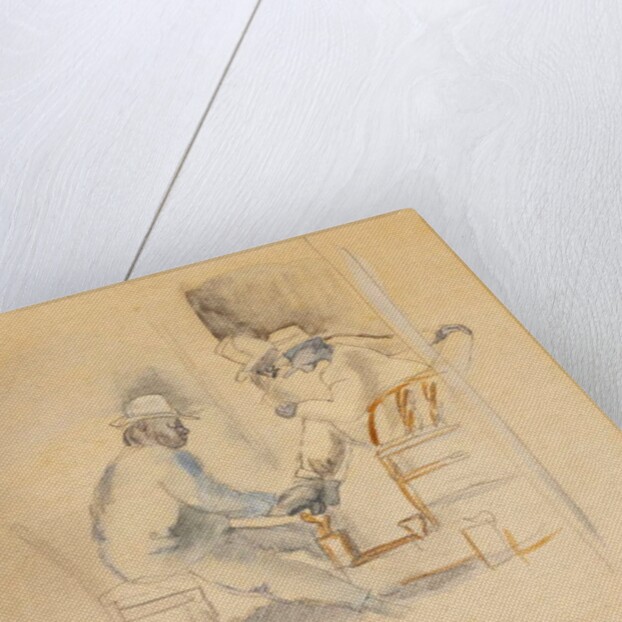 New Orleans Shoeshine by Jules Pascin