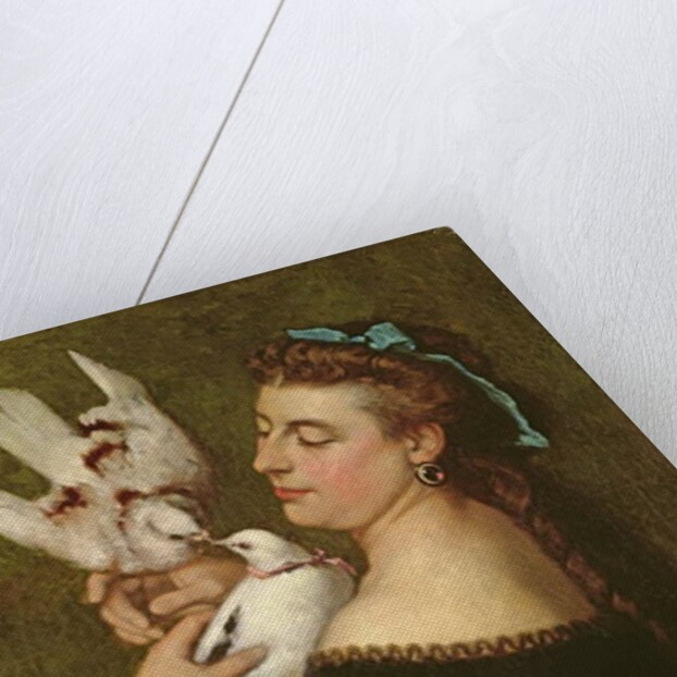 Woman with Pigeons by Gustave Courbet