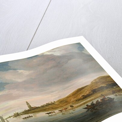 Landscape with Cattle Watering by Salomon van Ruisdael or Ruysdael