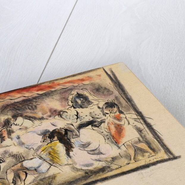 A man, two women, two children by Jules Pascin