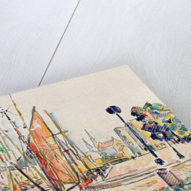 La Rochelle: Boats and Houses by Paul Signac