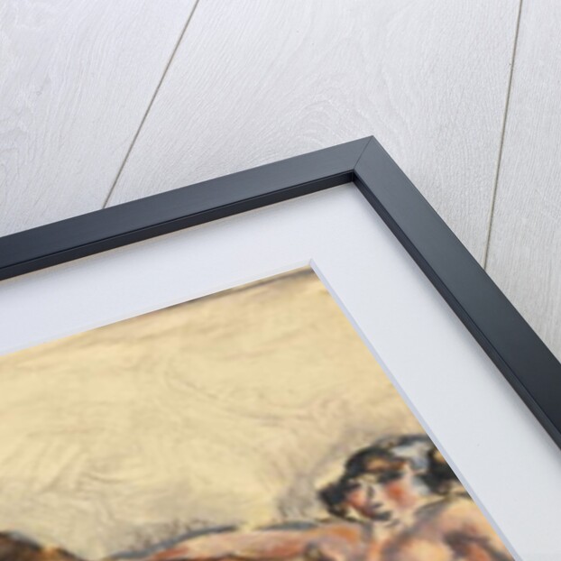 Three Women on a Red Sofa by Jules Pascin