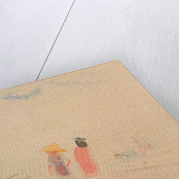 Two Women and Child on Beach by Charles Demuth