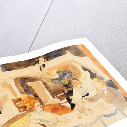 Lulu and Alva Schoen at Lunch, 1918 by Charles Demuth