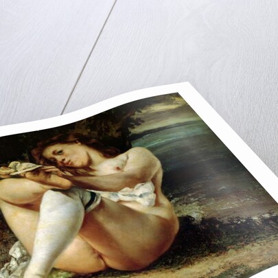Woman in White Stockings, c.1861 by Gustave Courbet