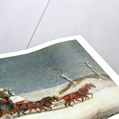 The Royal Mail in Deep Snow by Samuel Henry Alken