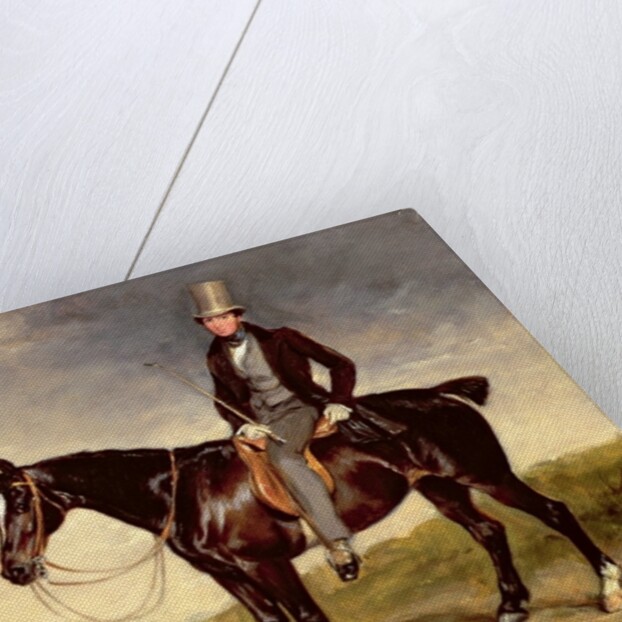 John Hay-Mackenzie on his Dark Bay Cob by Francis Grant