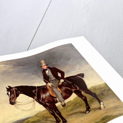 John Hay-Mackenzie on his Dark Bay Cob by Francis Grant