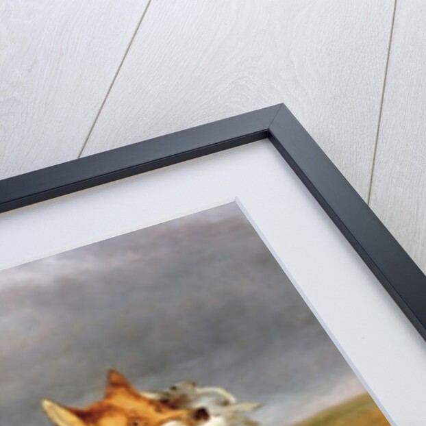 Fox making off with a Rabbit, 1841 by Charles Hancock