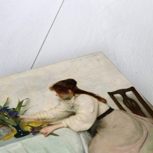 Arranging the Irises, 1897 by Edwin Harris