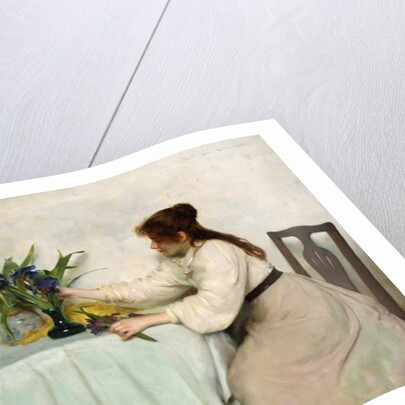 Arranging the Irises, 1897 by Edwin Harris