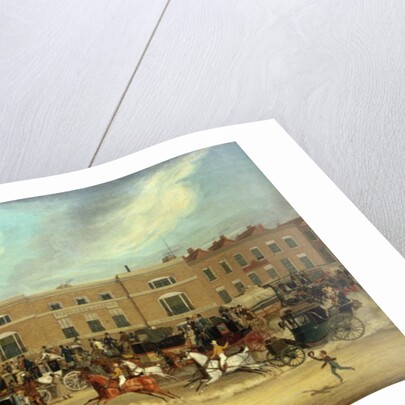 The Elephant and Castle on the Brighton Road, 1826 by James Pollard