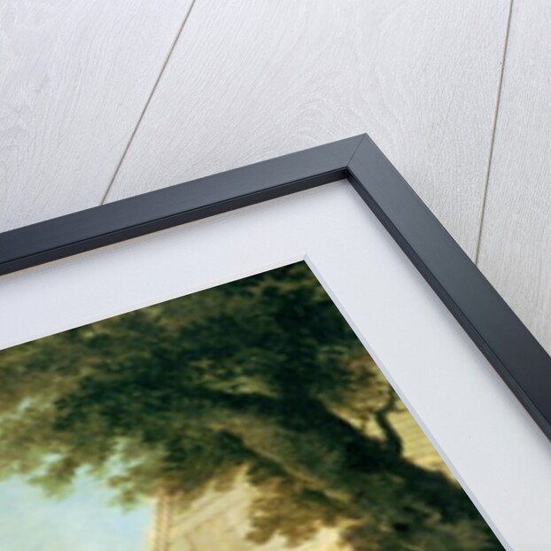 Mr. Crewe's Hunters with a Groom near a Wooden Barn by George Stubbs