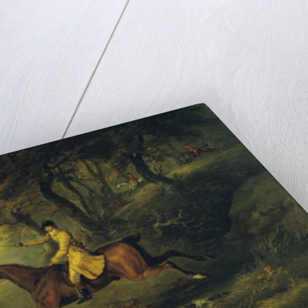 Thomas Oldaker, Huntsman to the Berkeley, on his Hunter 'Magic' Breaking Cover, 1811 by John Nost Sartorius