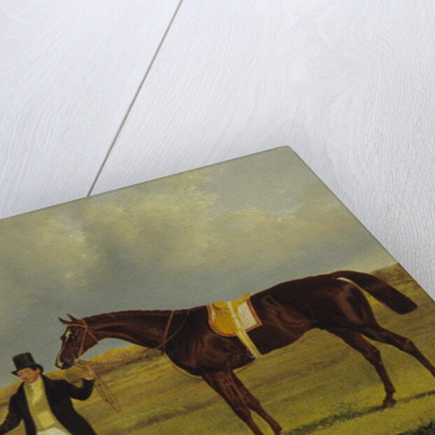 Euclid with his Jockey Conolly and Trainer Pettit by John Frederick Herring Snr