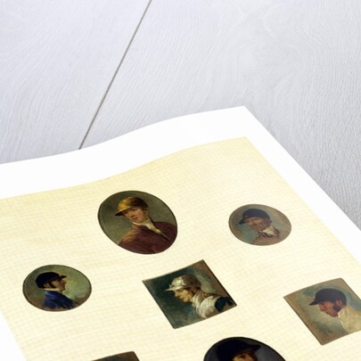 Studies of Jockeys, c.1830 by Abraham Cooper