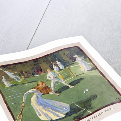 A Game of Tennis in Battersea Park by James Wallace