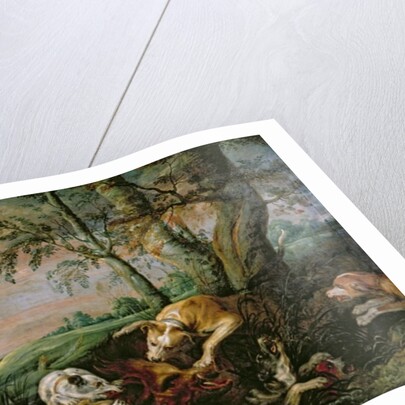 A Boar Hunt by Frans Snyders or Snijders